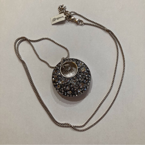 Brighton Trust Your Journey Convertible Disc Necklace in Aqua - Picture 4 of 4